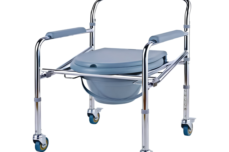 commode chair with wheels